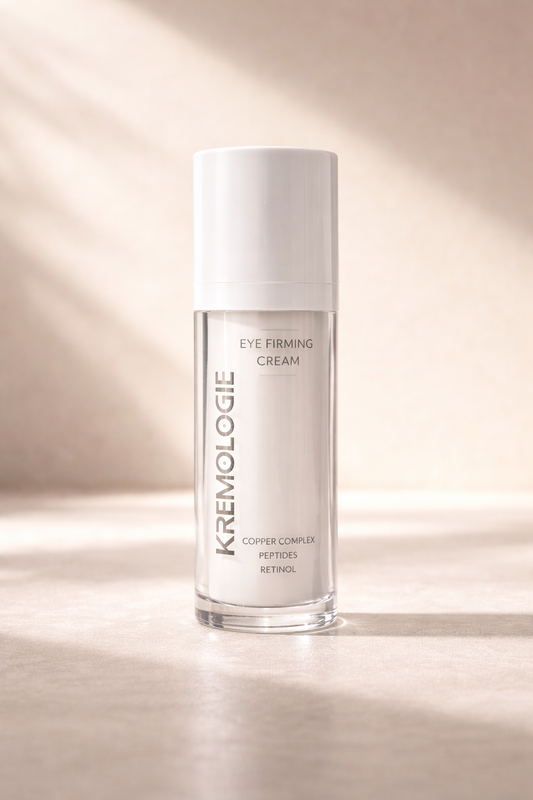 Eye firming cream for sensitive aging skin designed to smooth fine lines without irritation.