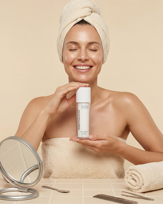 Barrier-protecting face cream for sensitive skin with KREMOLOGIE Restorative Moisturizer