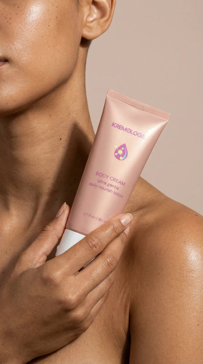 Kremologie body Cream Product photo on Shoulder