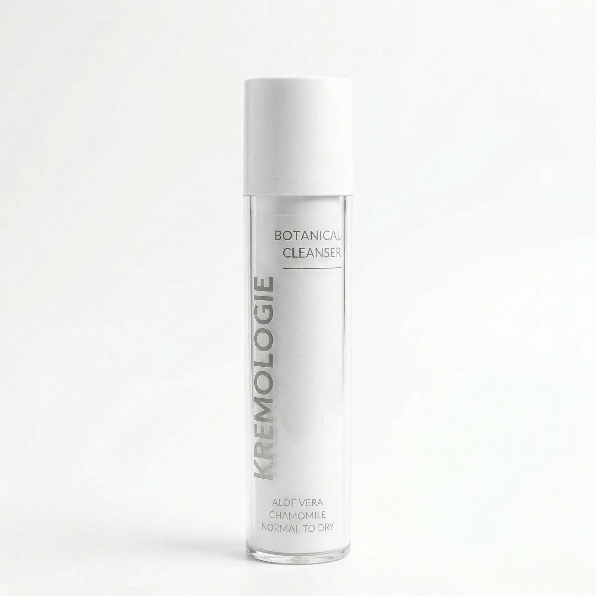 Kremologie Botanical Cleanser bottle on a white background